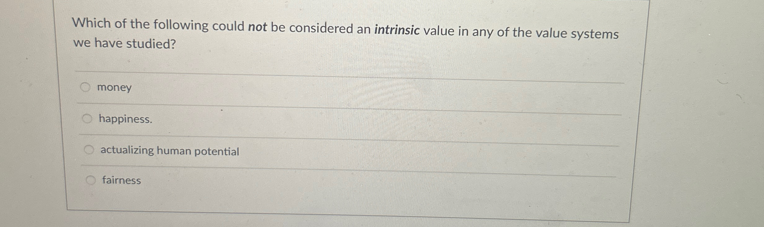 Solved Which of the following could not be considered an | Chegg.com