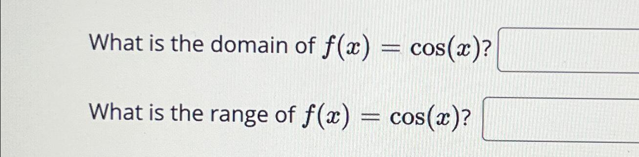 domain of fx cos inverse x cot inverse x cosec inverse x