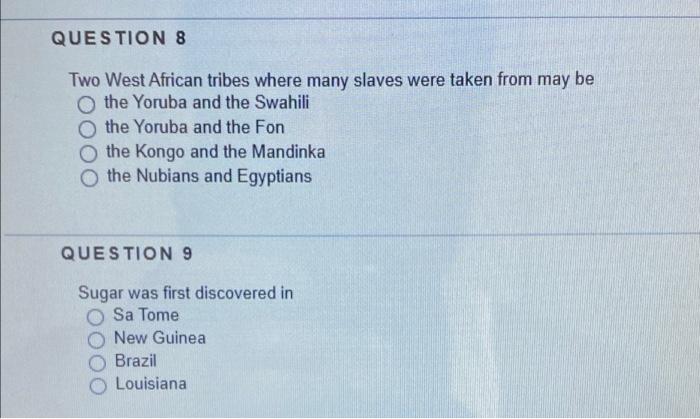 Solved QUESTION 14 Serfdomship prevented Indians being used | Chegg.com