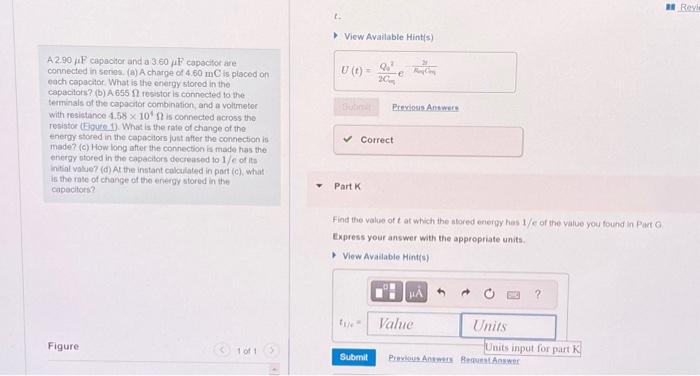 struggling to find the equation to solve part K. the | Chegg.com