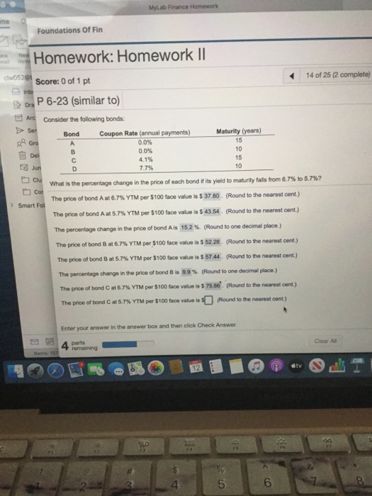 Solved MyLab Finance Homework me Foundations of Fin | Chegg.com