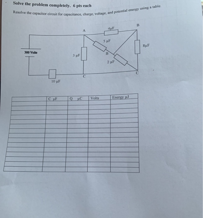 Solved Resolve the capacitor circuit for capacitance, | Chegg.com