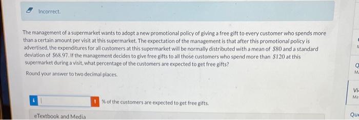 Solved The management of a supermarket wants to adopt a new | Chegg.com