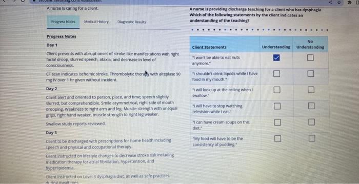 Solved A murse as caring for a cllent. A nurse is providing | Chegg.com
