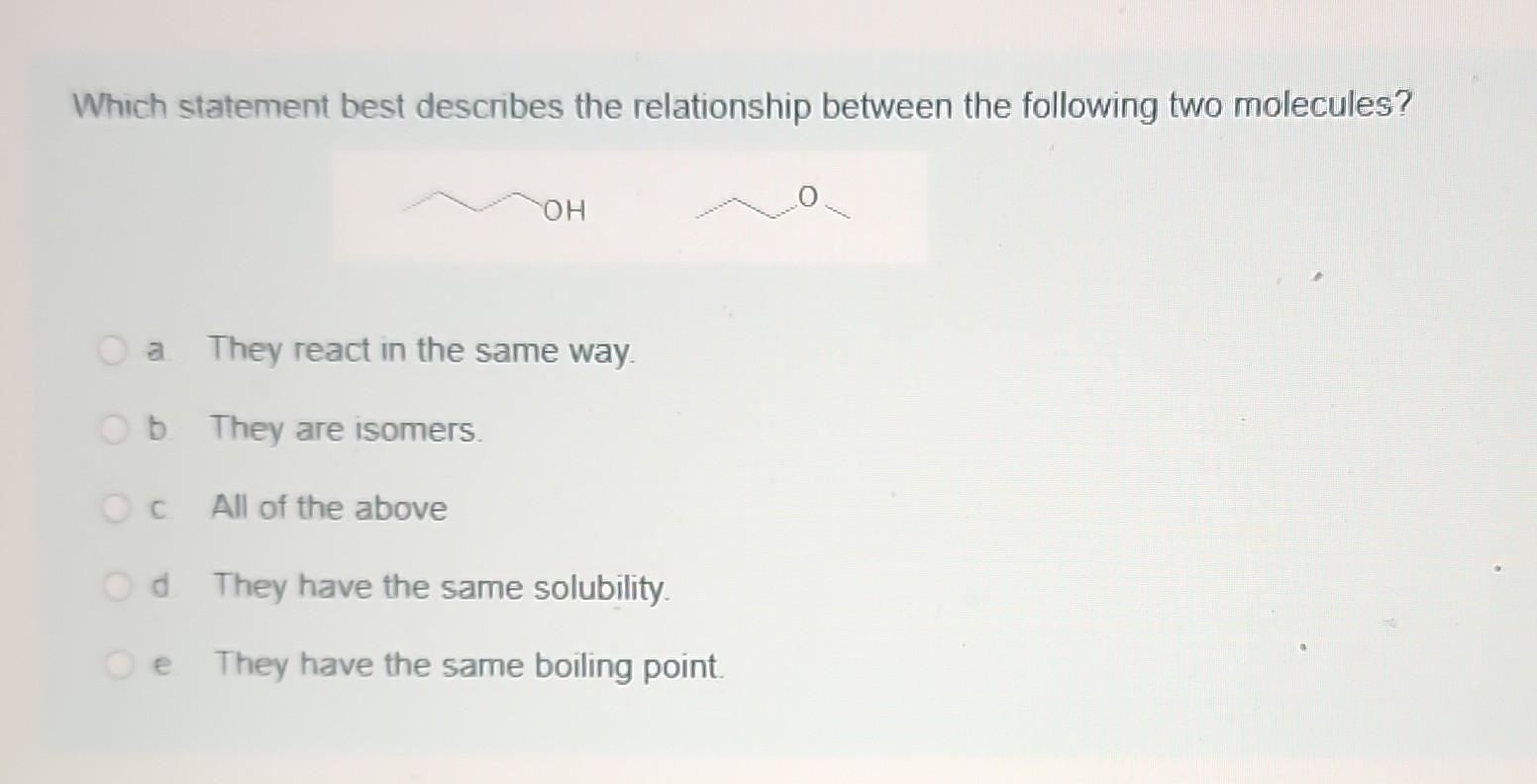 Solved Which Statement Best Describes The Relationship | Chegg.com