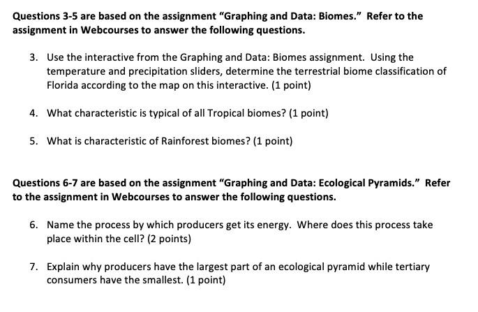 Solved Questions 3-5 are based on the assignment 