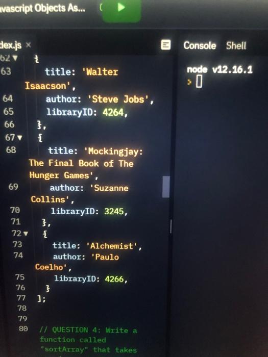 Solved // QUESTION 3: Write a function called | Chegg.com