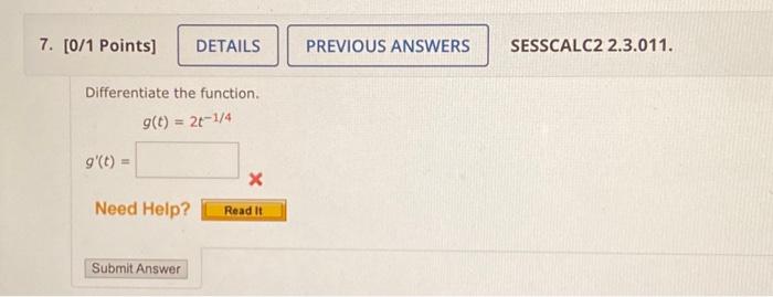 Solved Differentiate the function. | Chegg.com