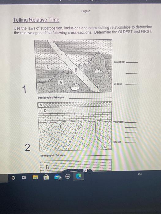 Solved Page 2 Telling Relative Time Use the laws of | Chegg.com