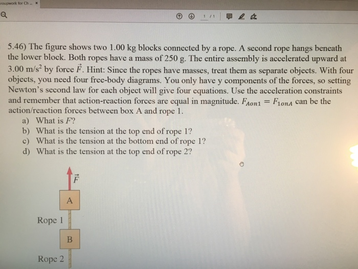 Solved Need Help With Drawing The Free Body Diagrams. The | Chegg.com