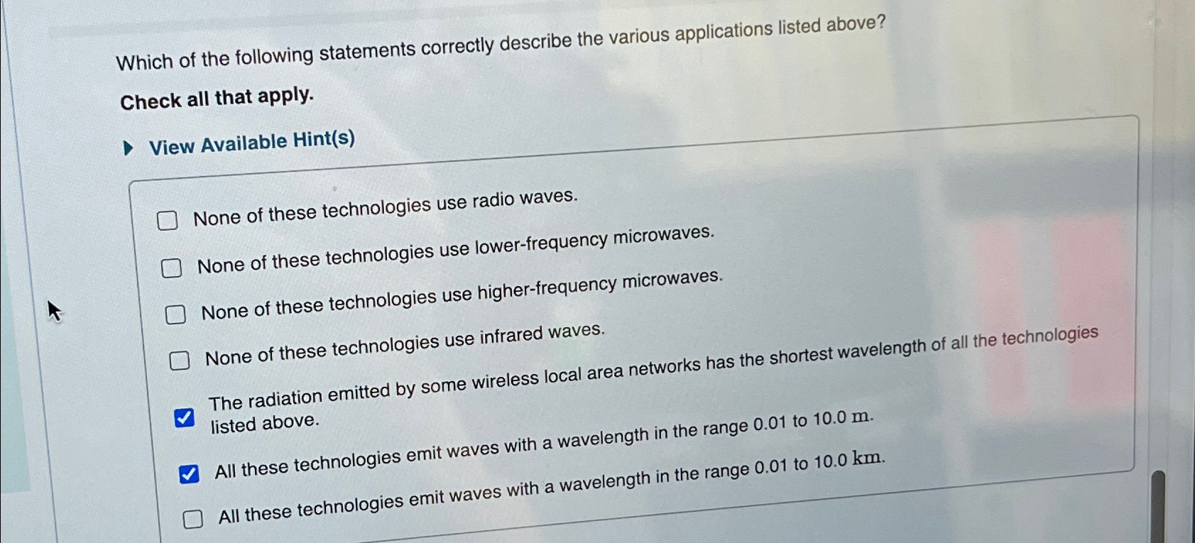 Solved Which of the following statements correctly describe | Chegg.com