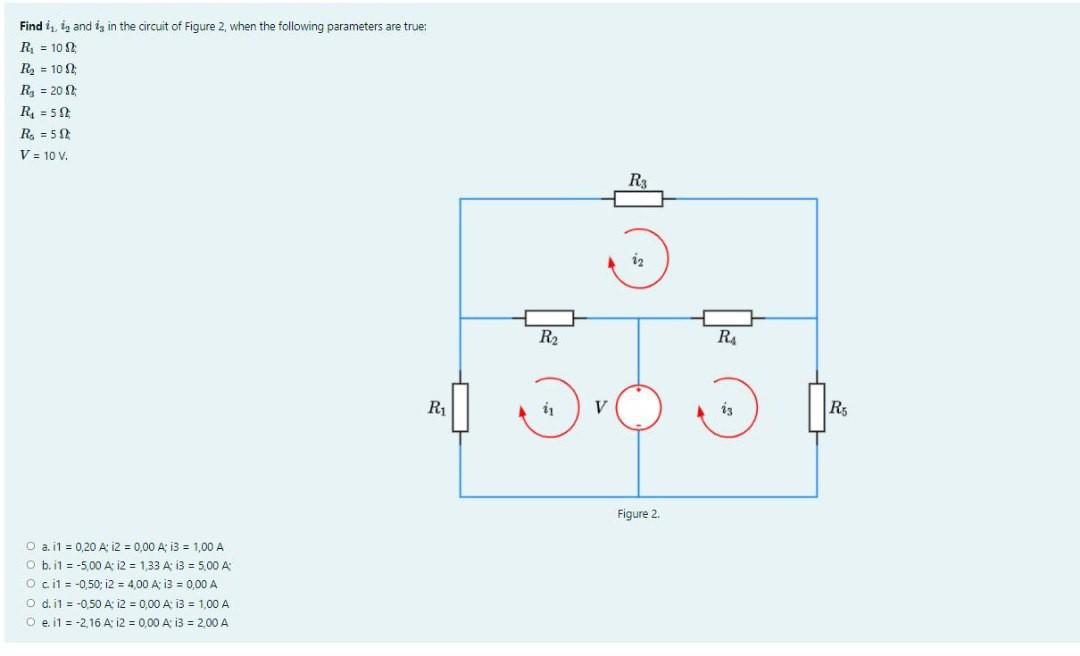 Solved Find in and is in the circuit of Figure 2, when the | Chegg.com
