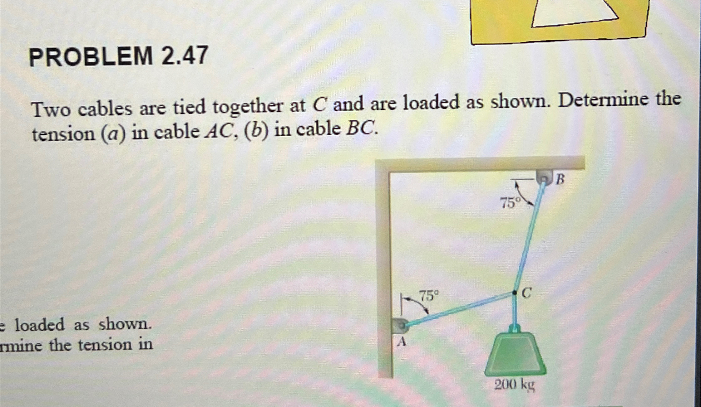Solved PROBLEM 2.47PLEASE GIVE ALL STEPS WRITTEN!!! Two | Chegg.com