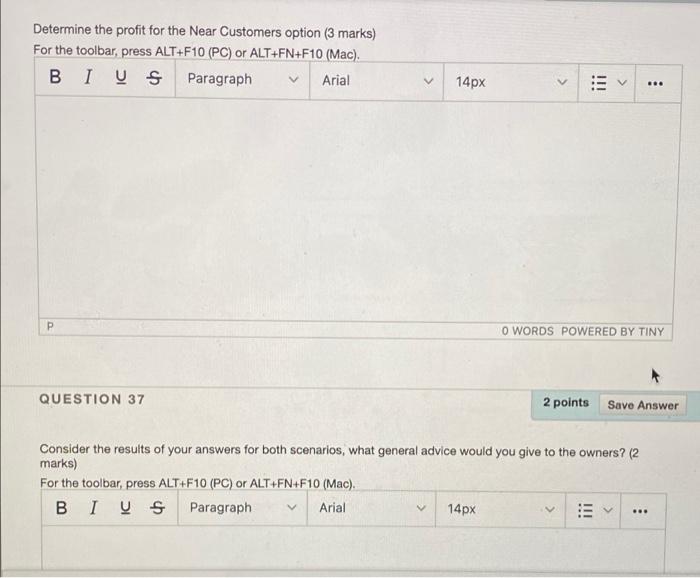 Solved QUESTION 35 3 points Save Answer Use the following | Chegg.com