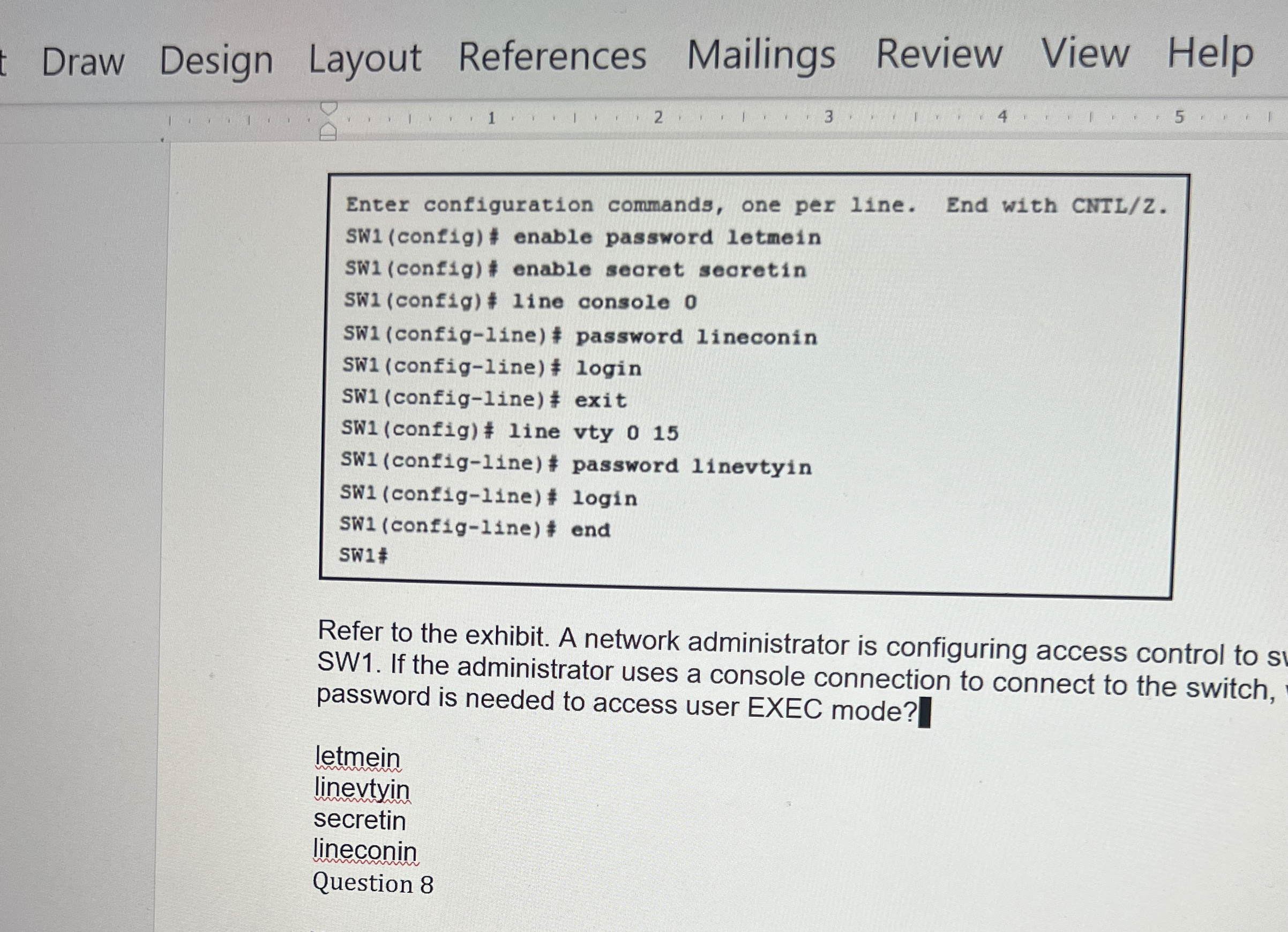 Solved Enter configuration commands, one per line. End with | Chegg.com