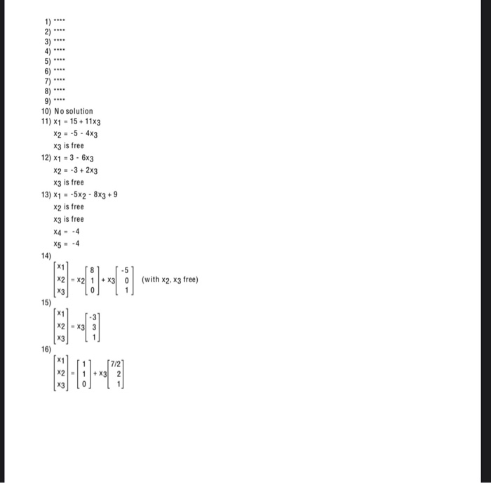 Solved The Augmented Matrix Is Given For A System Of Equa Chegg Com