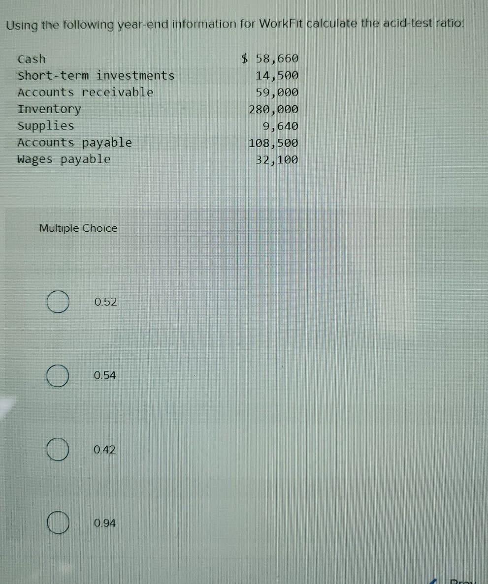 solved-using-the-following-year-end-information-for-workfit-chegg