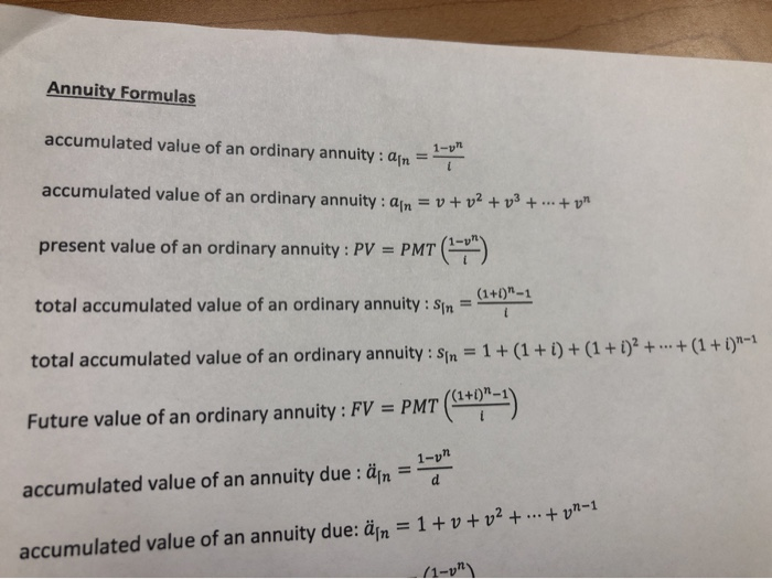 Ordinary Annuity Questions And Answers Pdf