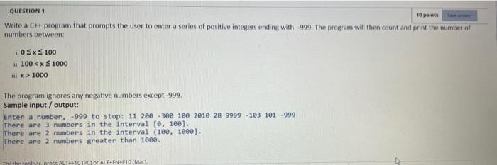 Solved QUESTION 1 10 points Write a CH program that prompts | Chegg.com