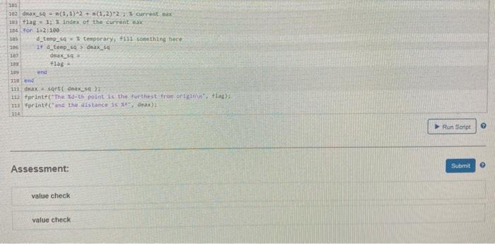 Solved MATlab code required, Answer must pass both value | Chegg.com