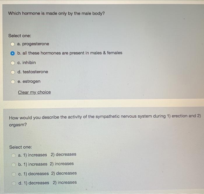 why would a male take progesterone