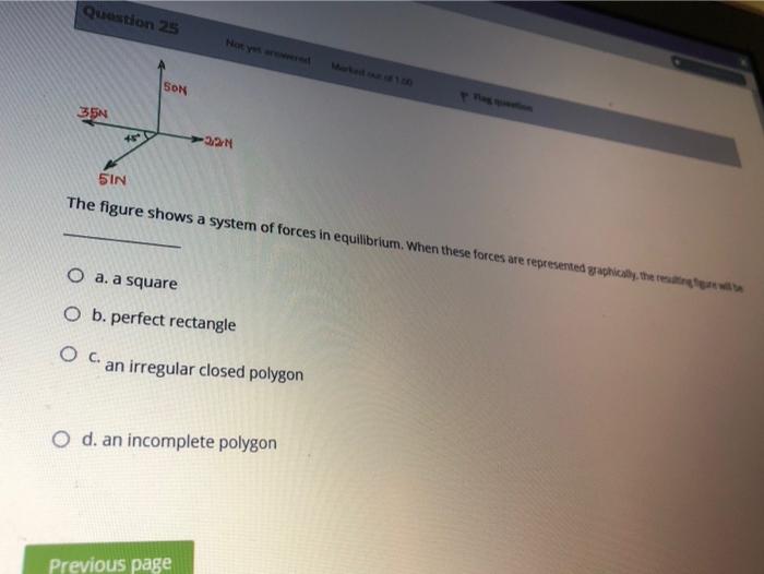 Solved Question 25 SON 35 >92 SIN The figure shows a system | Chegg.com