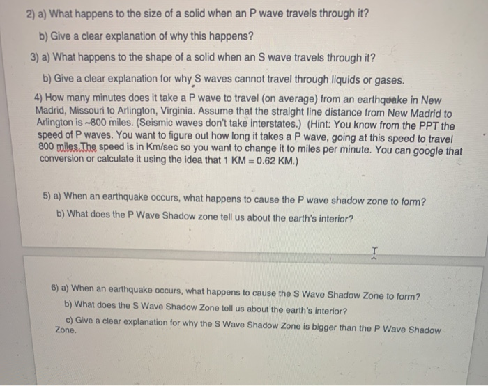 Solved 2 A What Happens To The Size Of A Solid When An P Chegg Com