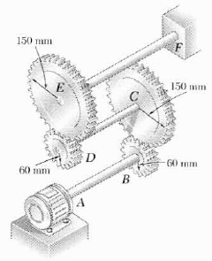 Solved: Three Shafts And Four Gears Are Used To Form A Gear Train 