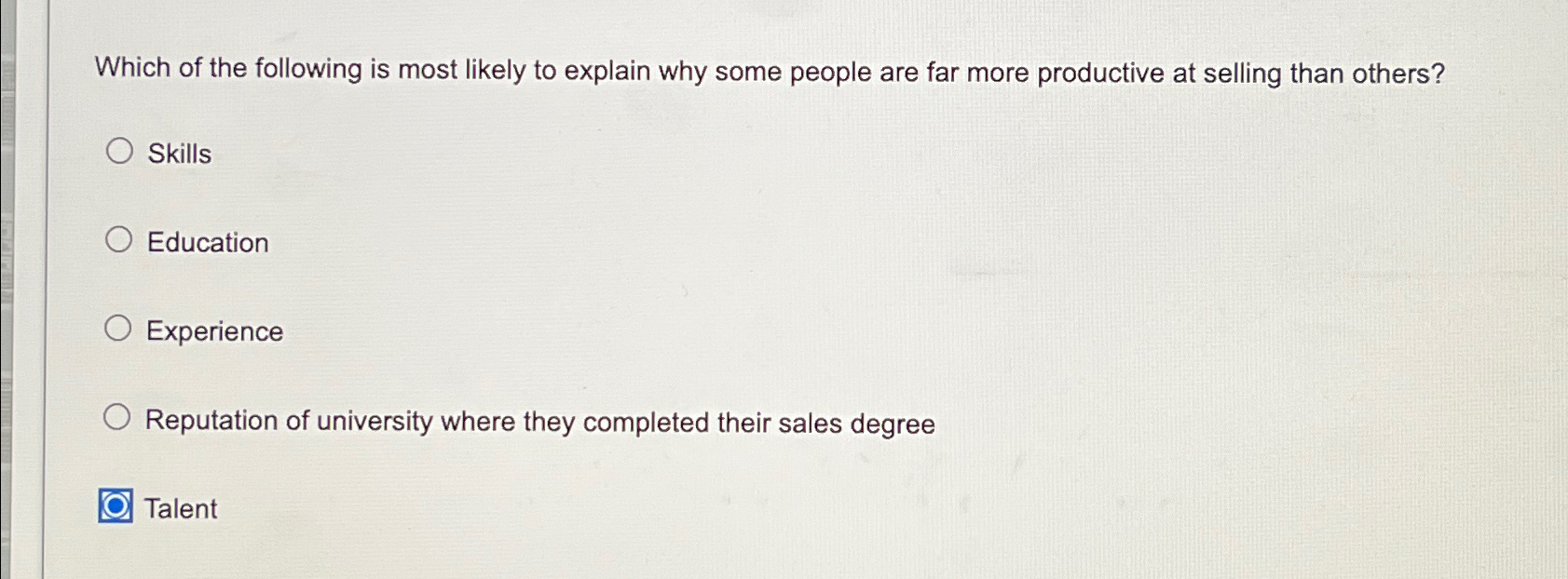 Solved Which of the following is most likely to explain why