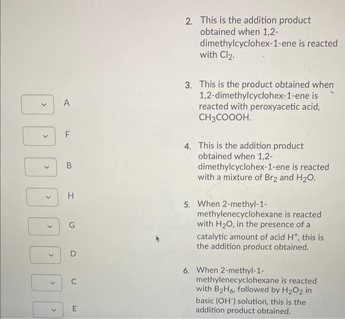 Solved Match The Correct Structure With The Corresponding | Chegg.com