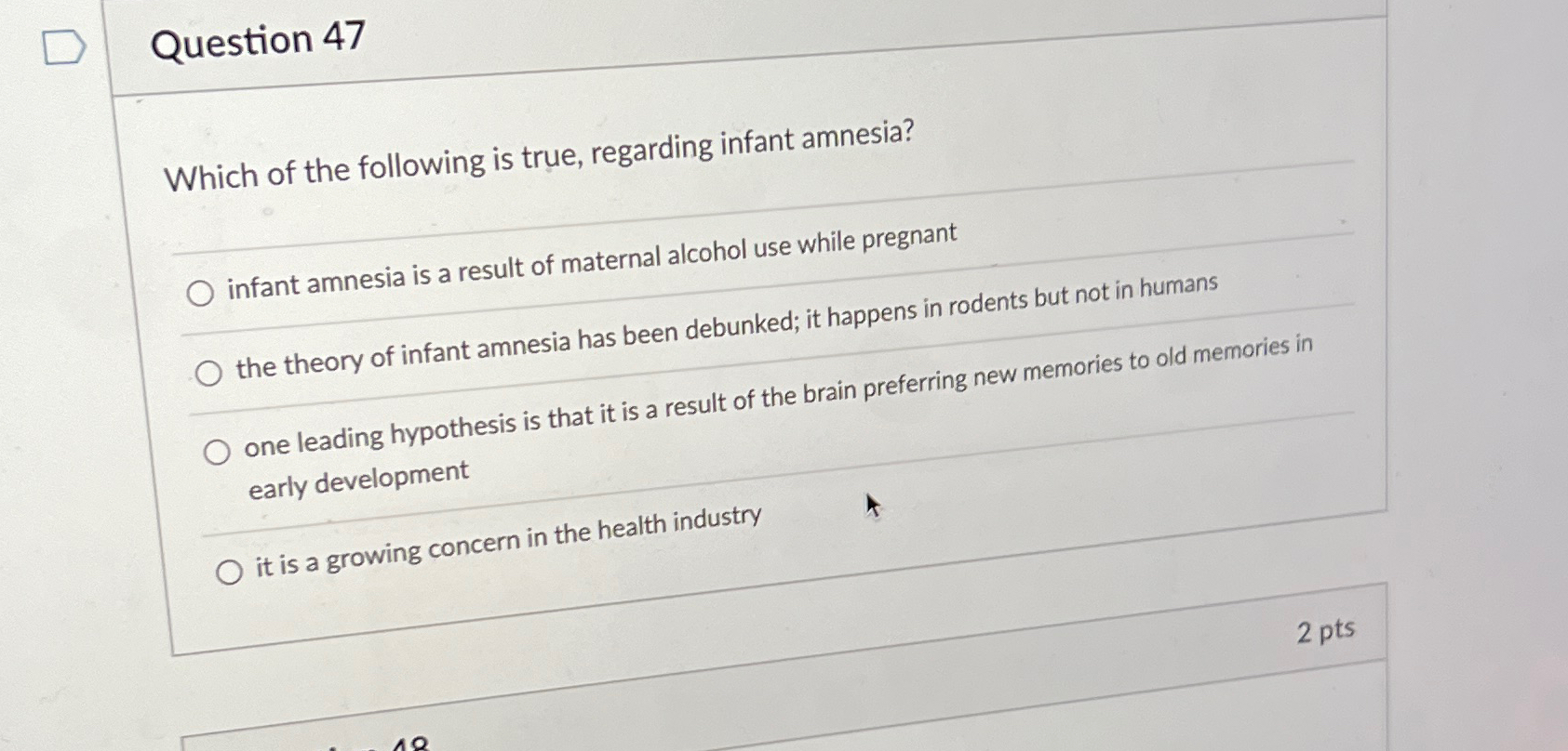 Solved Question 47Which of the following is true, regarding | Chegg.com