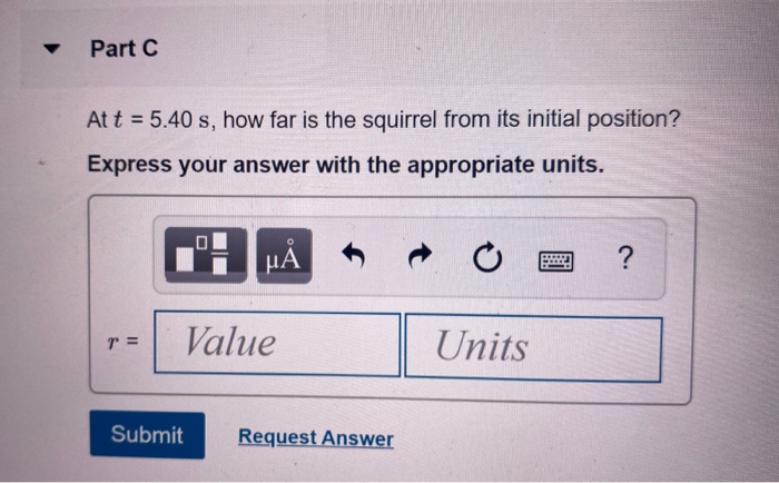 Solved The Position Of A Squirrel Running In A Park Is Gi Chegg Com