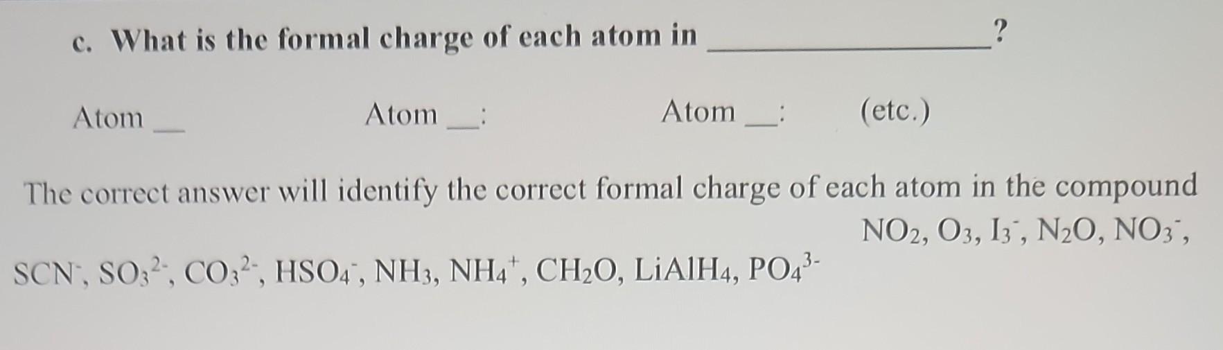 how do you know the formal charge of an atom
