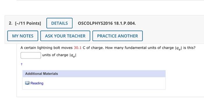 Solved 2 [ 11 Points] Details Oscolphys2016 18 1 P 004 My