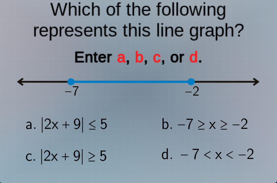 Solved Which of the followingrepresents this line | Chegg.com