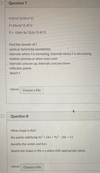 Solved URGENT !!!! Please Please SOLVE BOTH 2 Questions And | Chegg.com