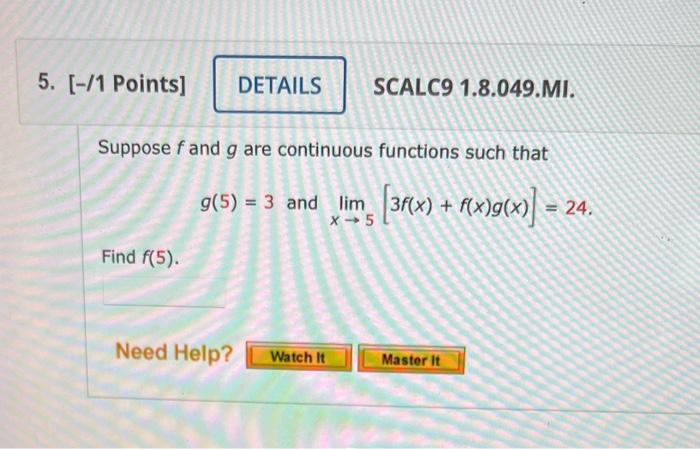 Solved Suppose F And G Are Continuous Functions Such That | Chegg.com