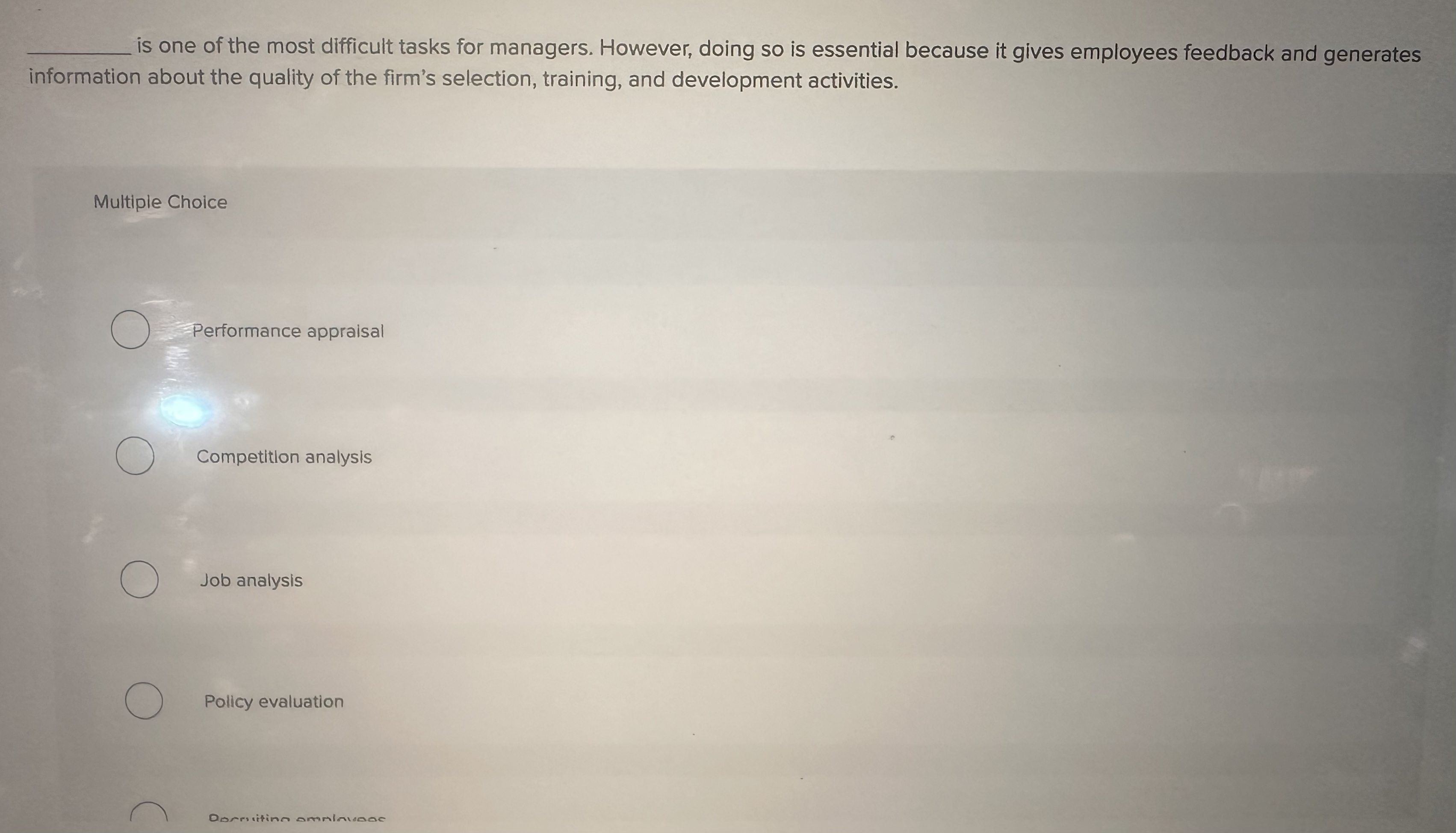 Solved is one of the most difficult tasks for managers. | Chegg.com