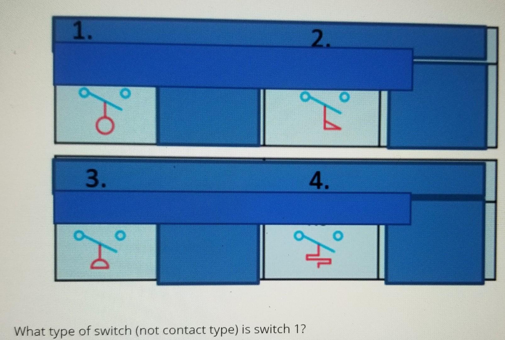 Solved What type of switch (not contact type) is switch 1 ? | Chegg.com