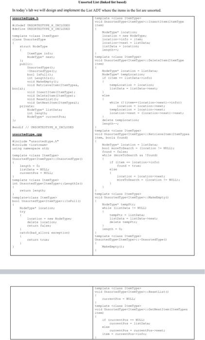 DATA STRUCTURE AND ALGORITHM (C++)You will have to | Chegg.com