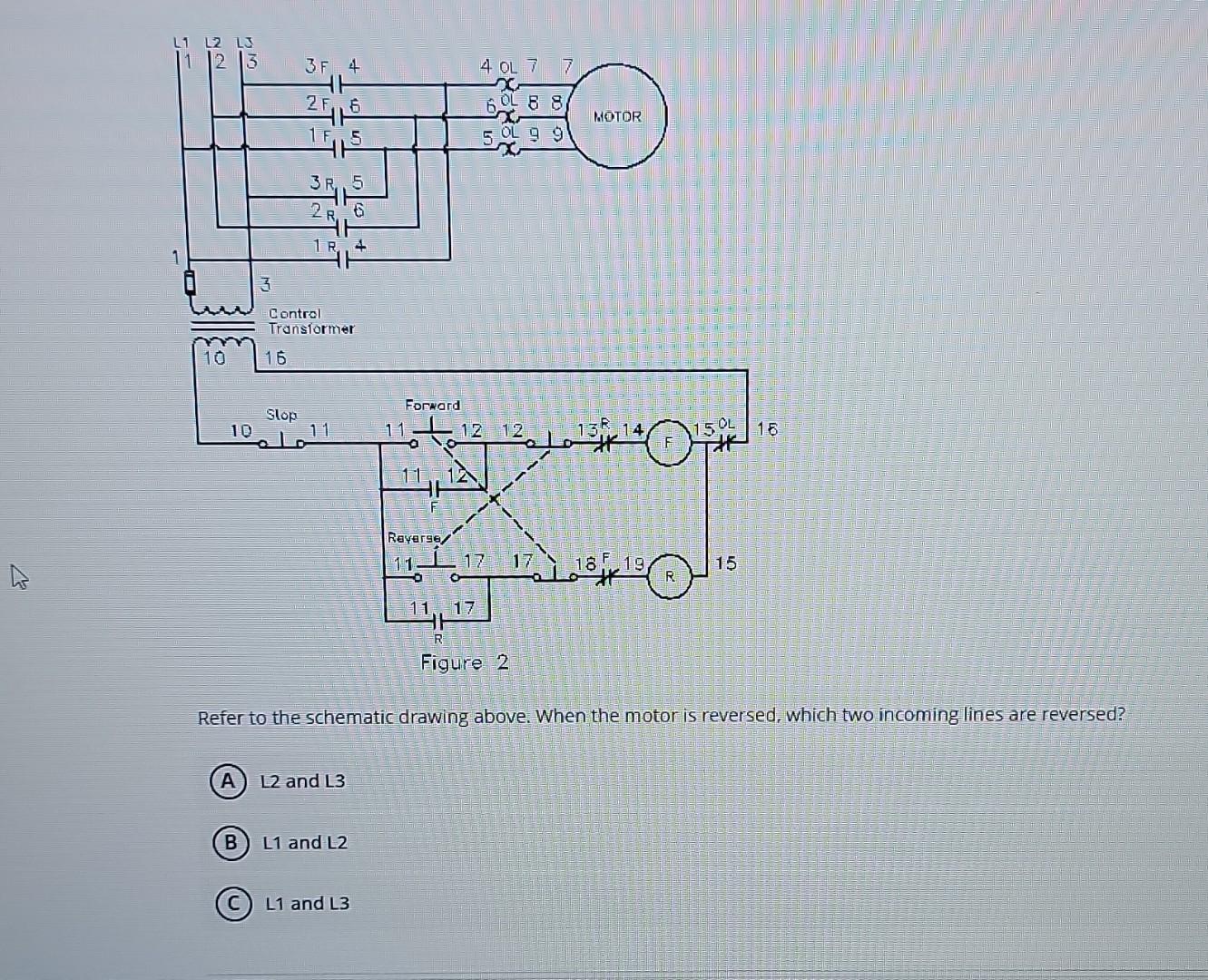 Solved Refer to the schematic drawing above. When the motor | Chegg.com