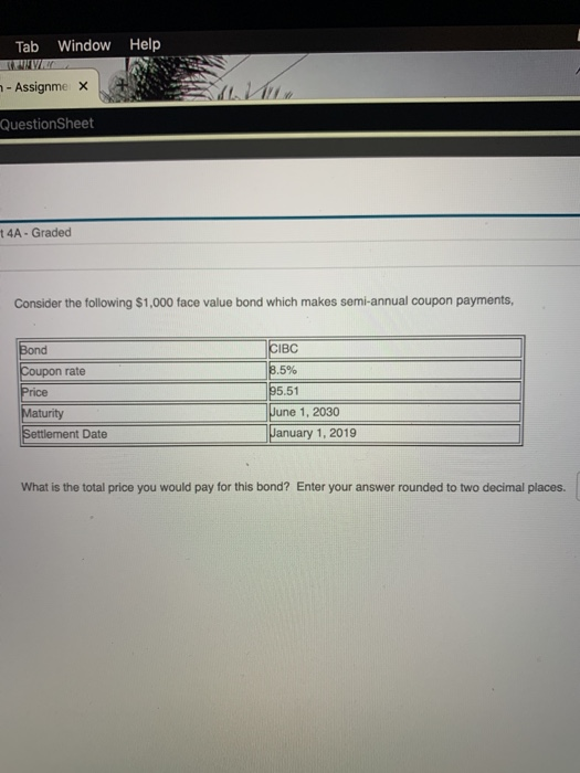 Solved consider the following 1000 face value bond which