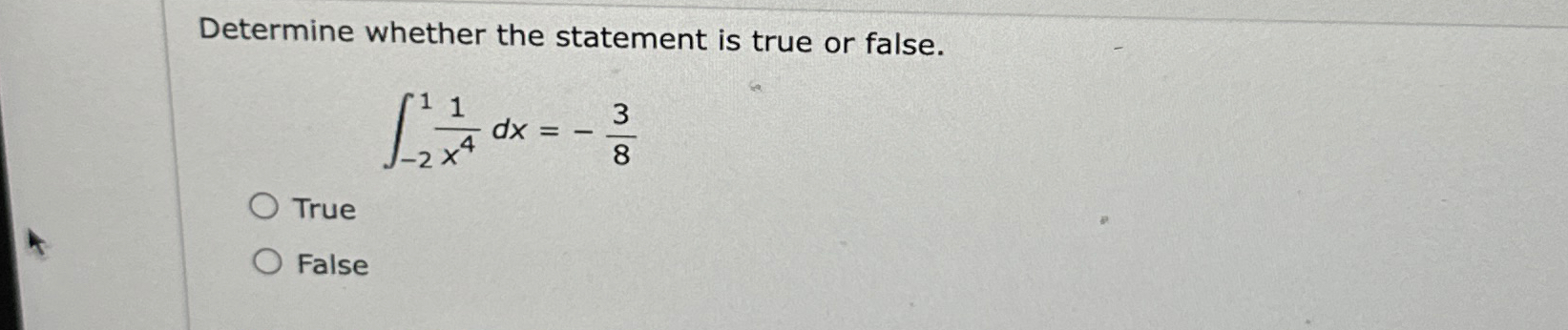 Solved Determine whether the statement is true or | Chegg.com