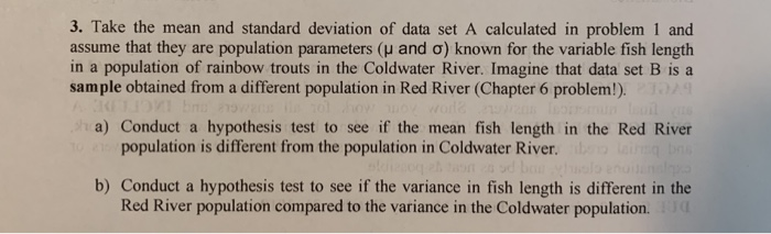 Solved 3. Take the mean and standard deviation of data set A | Chegg.com