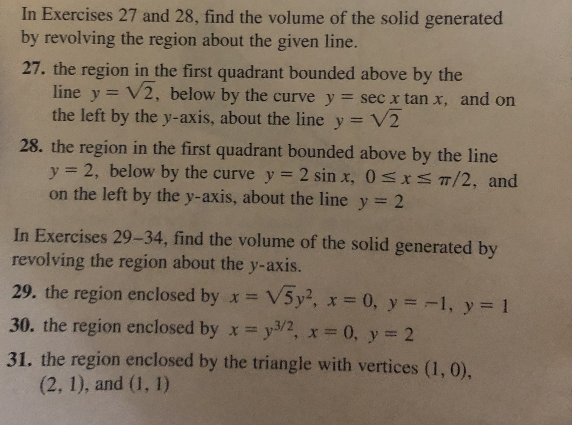 Solved Can you only do numbers 27, 29 and 31? Thank you! | Chegg.com