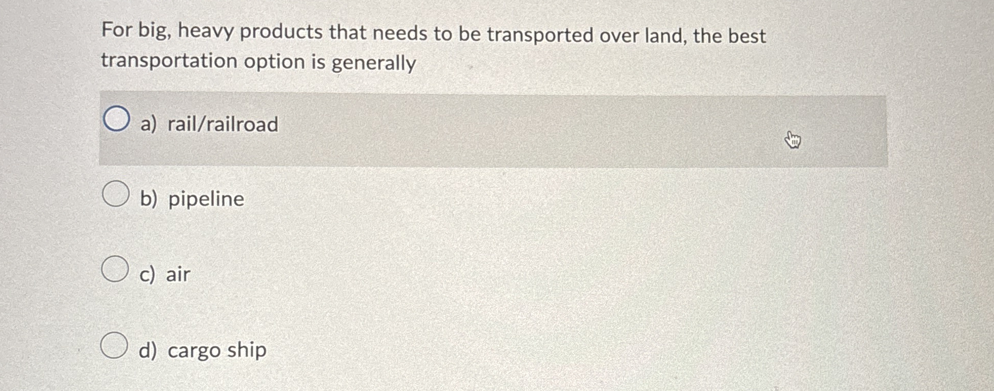 Solved For big, heavy products that needs to be transported