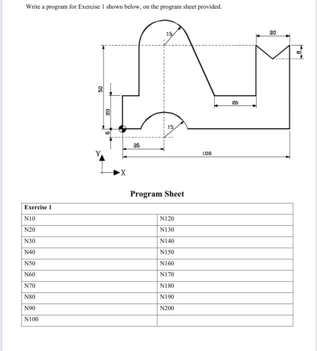 Solved Write a program for Exercise I shown below, on the | Chegg.com