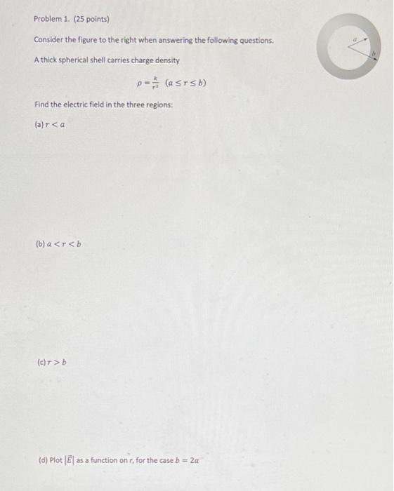 Solved Problem 1. (25 Points) Consider The Figure To The | Chegg.com