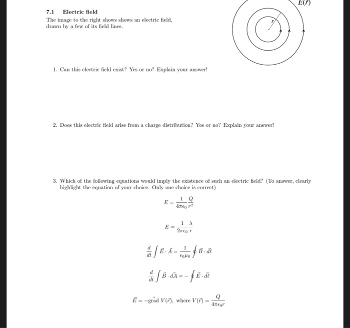 Solved ET) Electric field The image to the right shows shows | Chegg.com