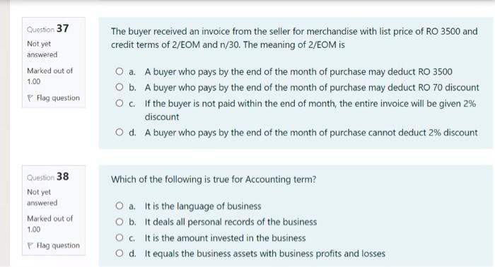 Solved Question 37 Not Yet Answered Marked Out Of 1 00 The Chegg Com